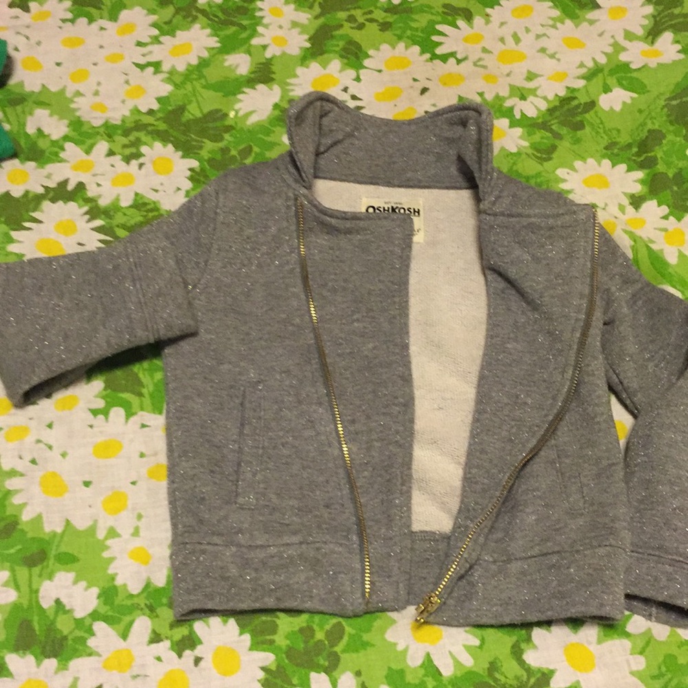 LG sz4 asymmetrical zip sparkle jacket - Picture 6 of 7